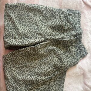 Zara leopard jeans